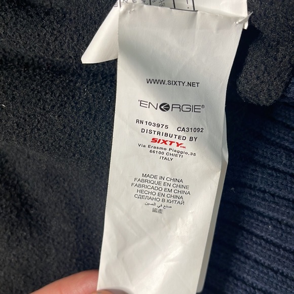 EXCELLENT CONDITION - ENERGIE HOODIE LINED WITH FLEECE ON THE INSIDE - Picture 7 of 9